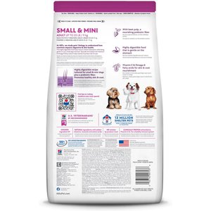 Hill's Science Diet Adult Sensitive Stomach & Sensitive Skin Small & Mini Breed Chicken Recipe Dry Dog Food, 15-lb bag