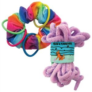 KONG Pull-A-Partz Yarnz Assorted Plush with Catnip + Active Scrunchie Cat Toy