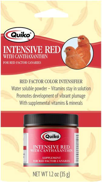 Quiko Intensive Red Color Intensifier Red Factor Canary Supplement, 1.2-oz bottle slide 1 of 9