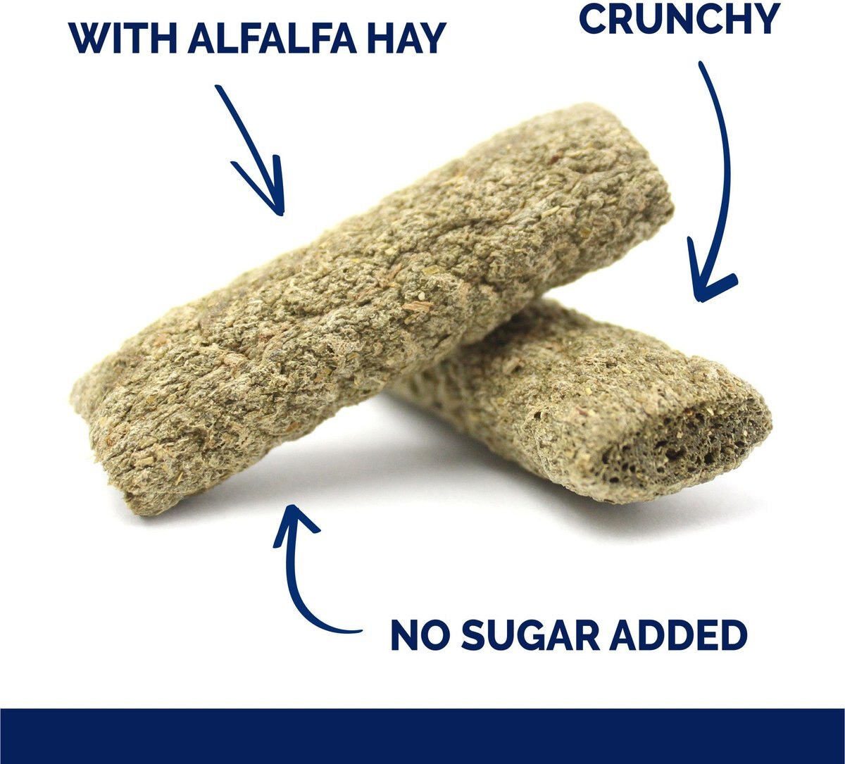 VITAKRAFT Slims Alfalfa Hay Crispy Nibble Stick Small Animal Treats, 1.