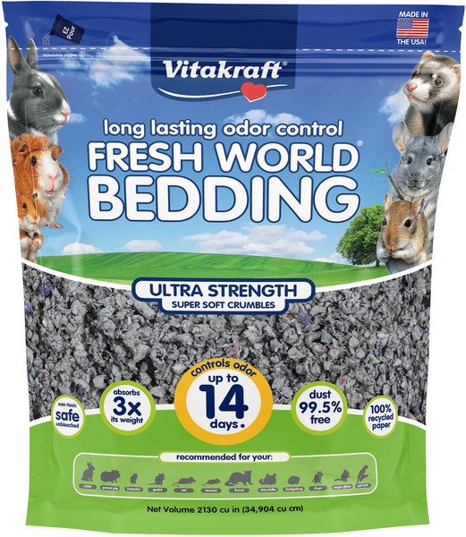 Vitakraft Fresh World Ultra Strength Litter Box & Cage Small Animal Bedding, 35-lit slide 1 of 10