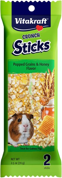 Vitakraft Crunch Sticks Grain & Honey Chewable Guinea Pig Treats, 2-pack slide 1 of 8