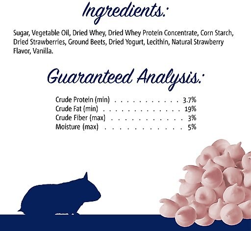 Vitakraft Drops Strawberry & Yogurt Hamster Treats, 5.3-oz bag
