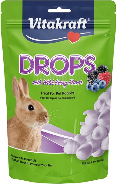 Vitakraft Drops Wild Berry Yogurt Rabbit Treats, 5.3-oz bag slide 1 of 2