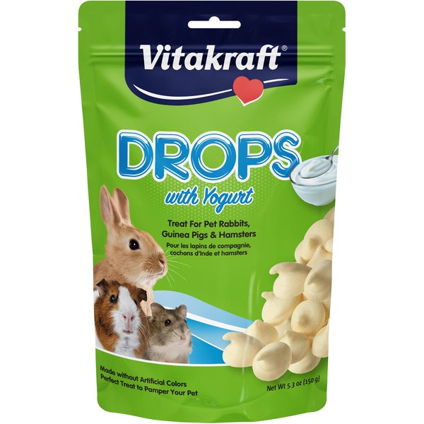 VITAKRAFT Crunchy Alfalfa Nibble Rings Rabbit, Guinea Pig, Hamster & Small Animal Treat, 10.60z