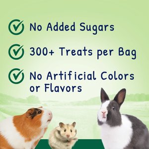 Vitakraft Crunchy Alfalfa Nibble Rings Rabbit, Guinea Pig, Hamster & Small Animal Treat, 10.6-0z bag