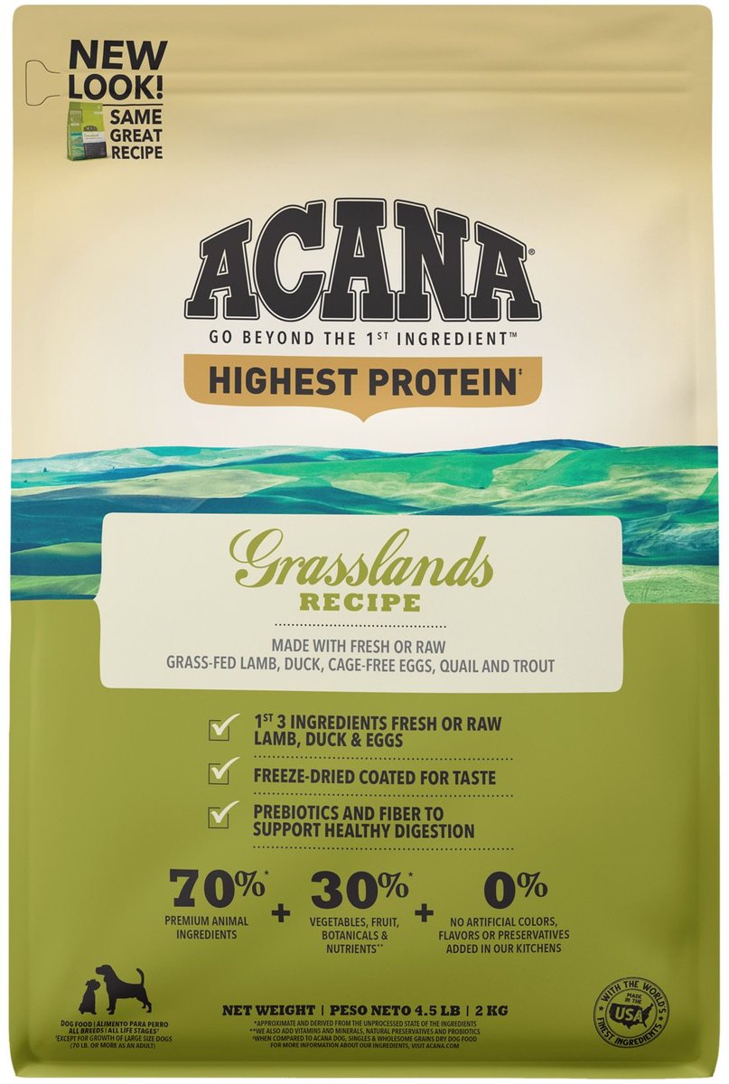 Acana store grasslands 25lb