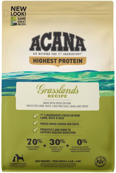 ACANA Grasslands Grain-Free Dry Dog Food, 4.5-lb bag slide 1 of 11