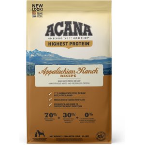 ACANA Appalachian Ranch Grain-Free Dry Dog Food, 25-lb bag