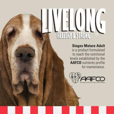 Show full view: Livelong Healthy & Strong Stages Mature Adult Wet Dog Food, 12.5-oz can, case of 12 slide 3 of 8