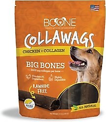 Boone Collawags Large Bones Chicken Flavor Dog Treats, 10-oz bag