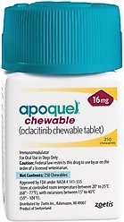 Apoquel (oclacitinib) Chewable Tablet for Dogs, 16mg, 30 tablets slide 1 of 4