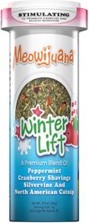 Meowijuana Winter Lift Peppermint, Cranberry, Silvervine, & Catnip Blend Catnip, 26-g jar