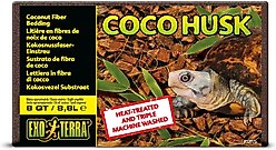 Exo Terra Coco Husk Brick Tropical Terrarium Reptile Substrate, 8-qt