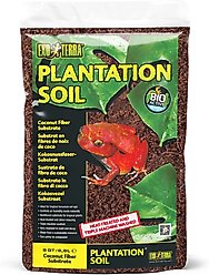 Exo Terra Plantation Soil Tropical Terrarium Reptile Substrate, 7.2-qt