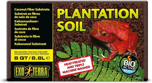 Exo Terra Plantation Soil Brick Tropical Terrarium Reptile Substrate, 8-qt, 1 count slide 1 of 8