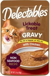 Hartz Delectables Gravy Non Seafood Chicken Lickable Cat Treat, 1.4-oz pouch, 1 count