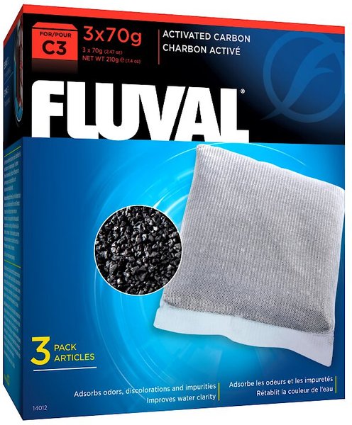Fluval C3 Activated Carbon Filter Media, 3 count slide 1 of 1
