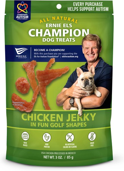 Ernie Els Pet Products Chicken Jerky Dog Treats, 3-oz bag
