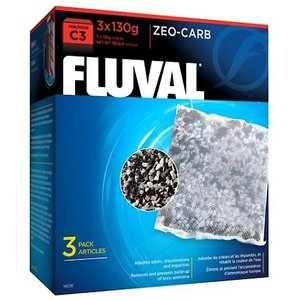 Fluval C3 Zeo-Carb Filter Media, 3 count