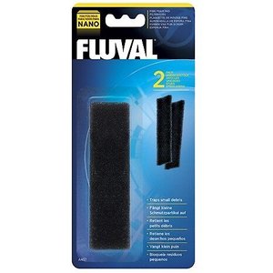 Fluval Nano Fine Foam Pad Filter Media, 2 count