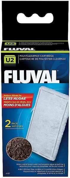 Fluval U2 Poly/Clearmax Filter Cartridge, 2 count slide 1 of 1