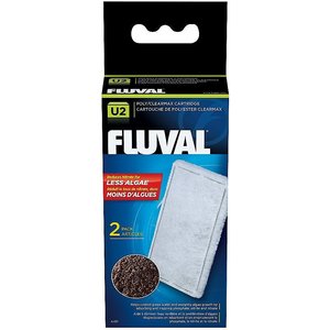 Fluval U2 Poly/Clearmax Filter Cartridge, 2 count