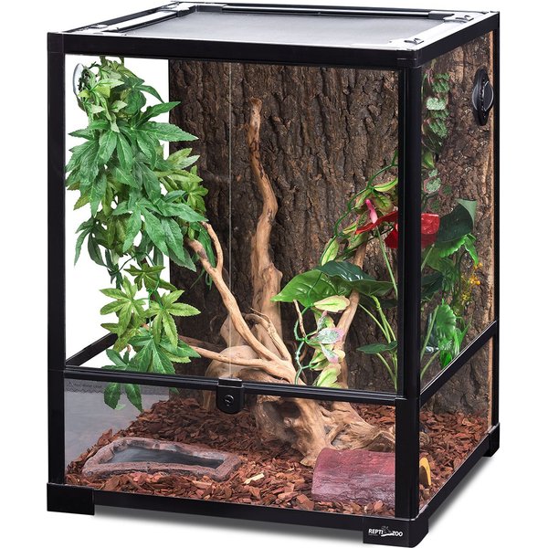  OIIBO Terrarium Stand with Storage Cabinet, Wooden Reptile  Terrarium Stand Premium Black Aquarium Terrarium Table with Retractable  Flap, 36”L x 18”W Reptile Tank Stand : Pet Supplies