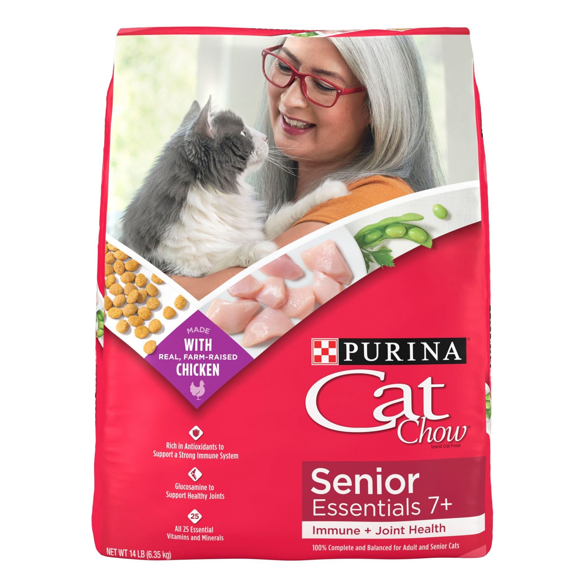 Curated visual reference: Gallery Detail: Cat Chow Essentials 7 Immune Joint Health Recipe Senior Dry