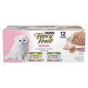 Fancy Feast Kitten Classic Pate Collection Turkey & Whitefish Variety Pack Grain-Free Wet Cat Food, 3-oz can, case of 12