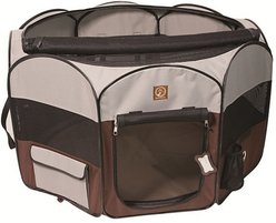 One for Pets Fabric Portable Dog & Cat PL, Grey/Brown, Large slide 1 of 8