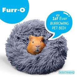 Paw Inspired Furr-O Burrowing Small Pet Bed, Dark Gray slide 2 of 6