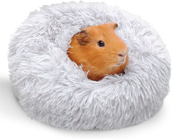 PAW INSPIRED Furr-O Burrowing Guinea Pig & Small Pet Bed, Light Gray 