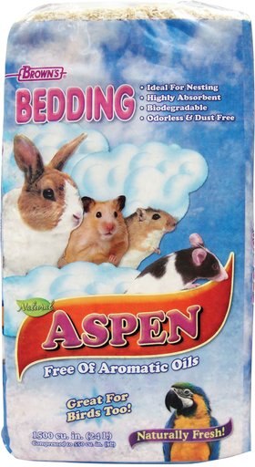 Brown's Naturally Fresh! Aspen Small Animal & Bird Bedding, 24-L