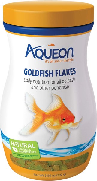 Aqueon Goldfish Flaked Fish Food, 3.59-oz jar slide 1 of 9