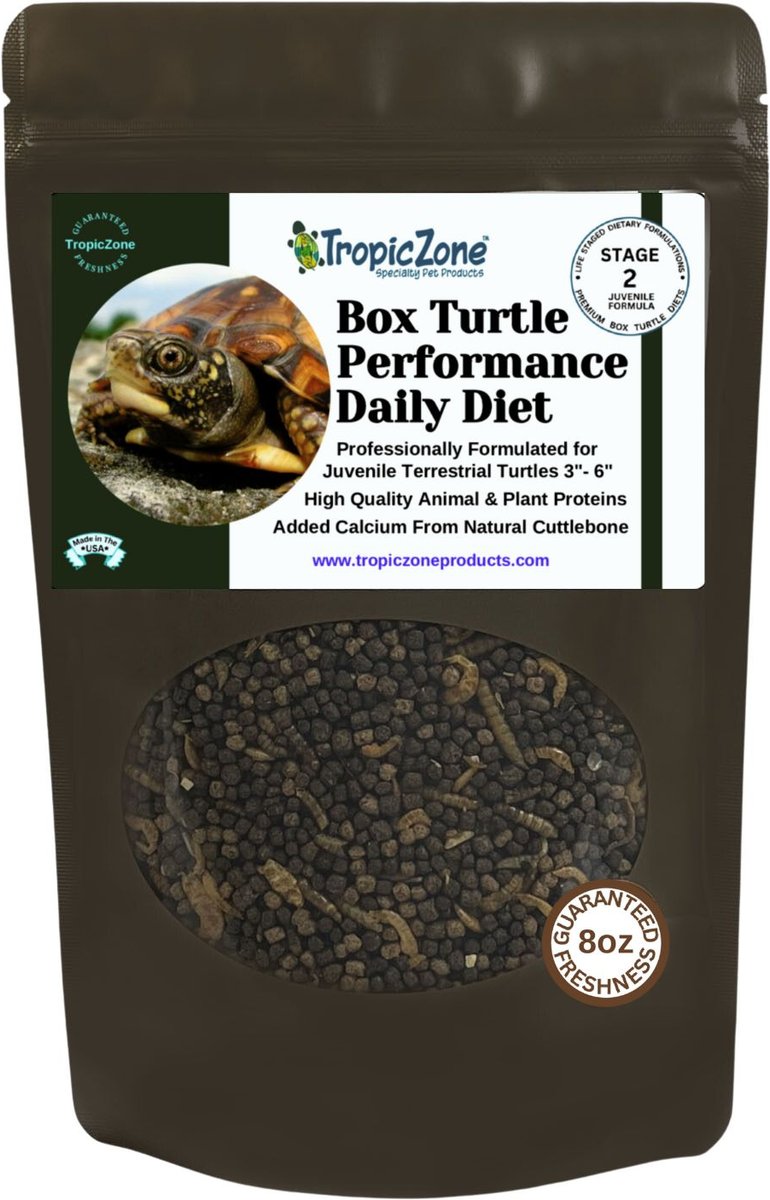 TROPICZONE Box Turtle Performance Daily Diet Stage 2 for Juvenile ...