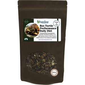 TropicZone Box Turtle Performance Daily Diet Stage 2 for Juvenile Turtles Food, 16-oz bag
