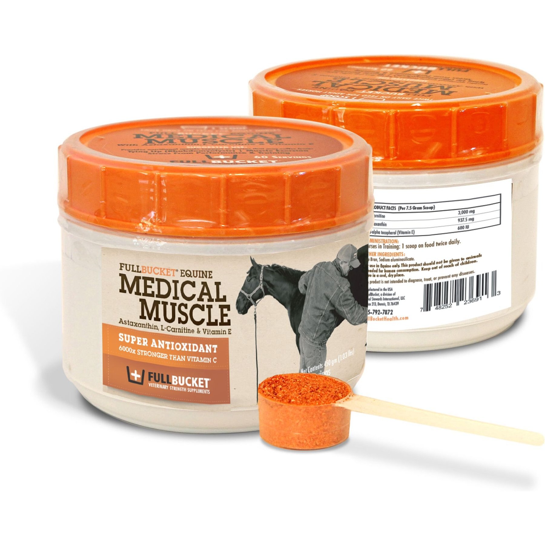FULLBUCKET HEALTH Equine Medical Muscle Performance Horse Supplement