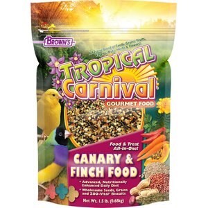 Brown's Tropical Carnival Canary & Finch Food, 1.5-lb bag