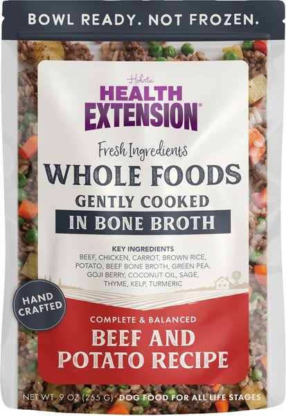 HEALTH EXTENSION Gently Cooked Beef Potato Recipe Wet Dog Food 9 oz pouch 10 count Chewy