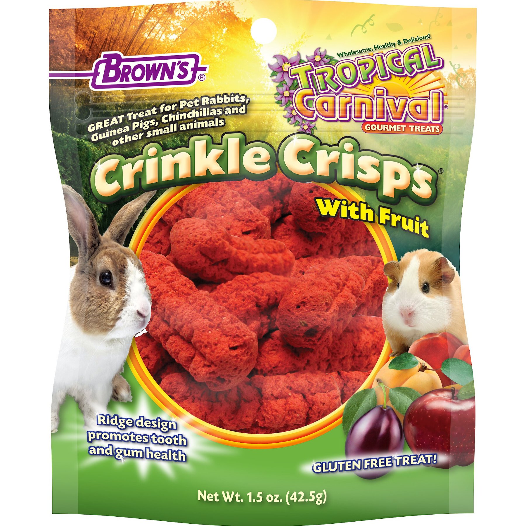 Brown's Pet Food  Tropical Carnival® Crunchy Crisp Sticks - Nutritious  Small Animal Treat