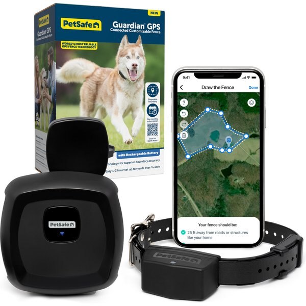 PETSAFE Guardian GPS Connected Customizable Dog Collar Fence