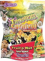 Brown's Tropical Carnival Fruit & Nut Small Animal Treats, 8-oz bag