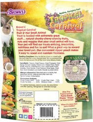 Brown's Tropical Carnival Fruit & Nut Small Animal Treats, 8-oz bag slide 2 of 5