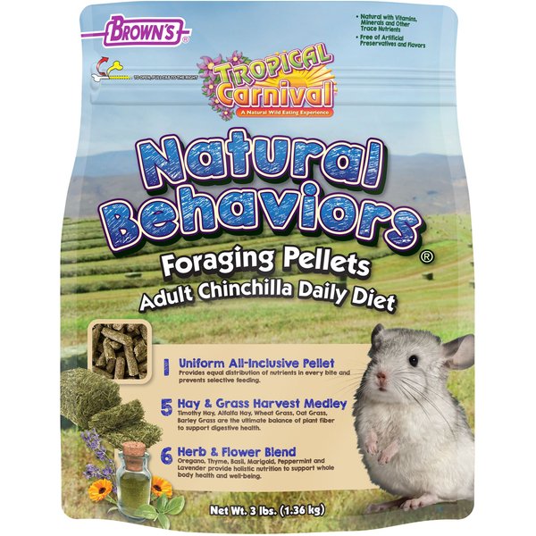 Versele-Laga Nature Forage Blend Grain-Free Chinchilla Food, 3-lb