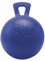 Horsemen's Pride Jolly Ball Tug-n-Toss Boxed Horse Toy, 8-in, Blue