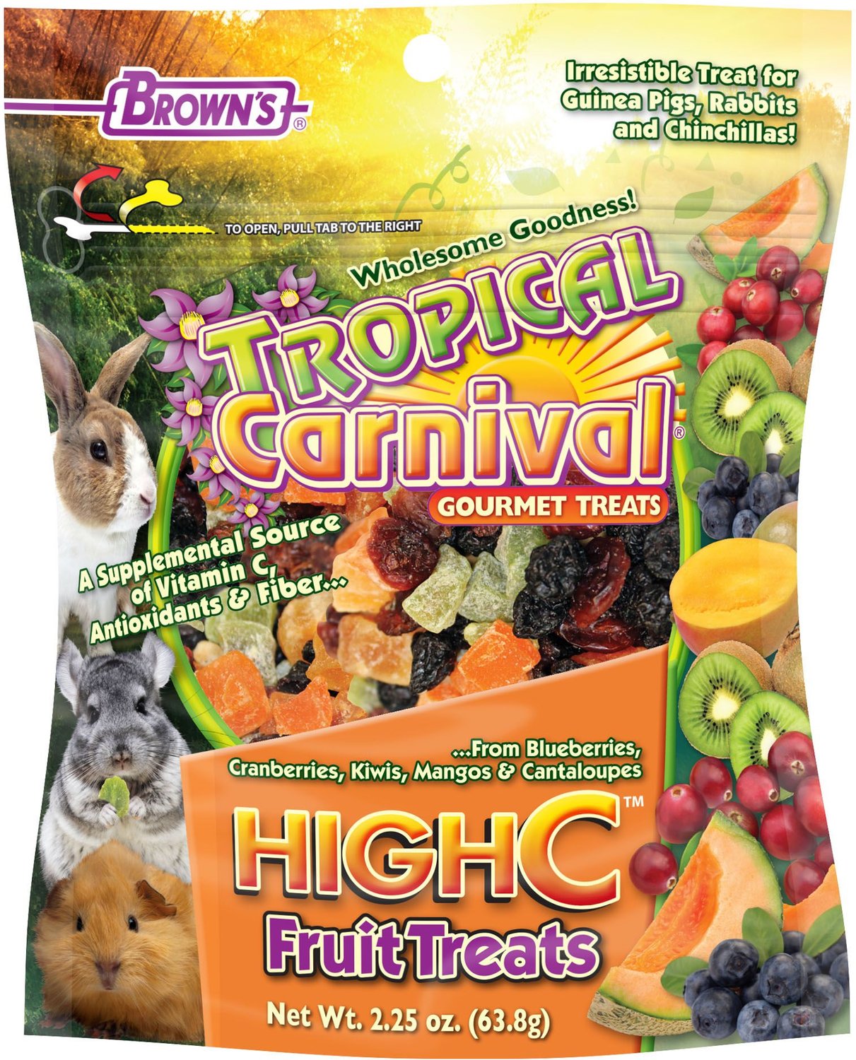 Brown's Tropical Carnival Crinkle Crisps with Carrot Small Animal Treats