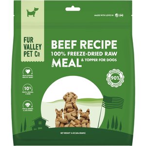 Fur Valley Absolute Beef Recipe Freeze-Dried Dog Food, 16-oz bag