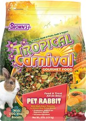 Brown's Tropical Carnival Gourmet Rabbit Food, 10-lb bag