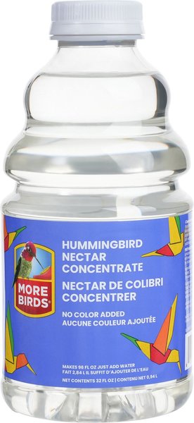 More Birds Bird Health+ Clear Powder Nectar Concentrate Hummingbird Food, 8-oz bottle